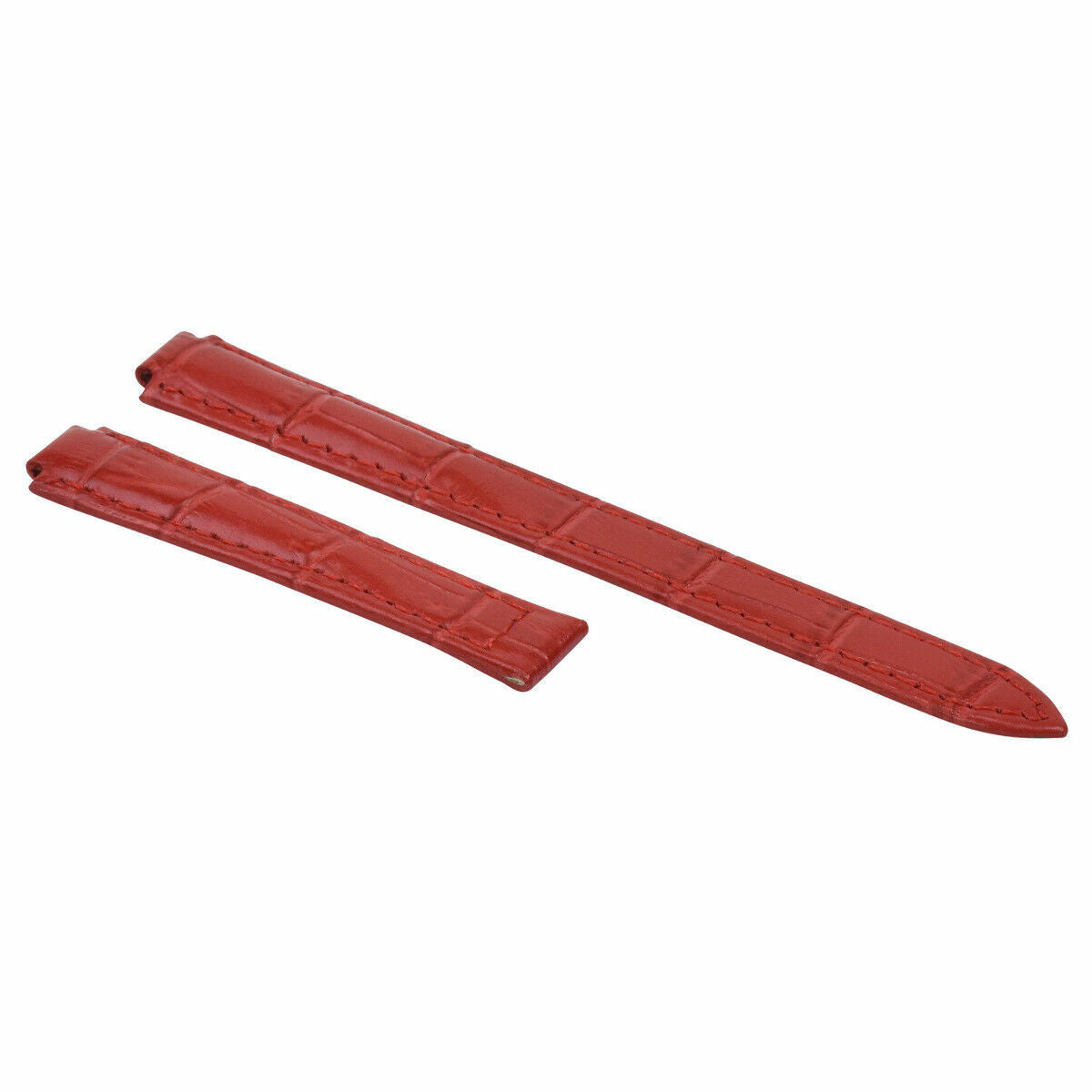 14MM NEW LEATHER WATCH BAND STRAP FOR CARTIER BALLON BLEU WATCH RED