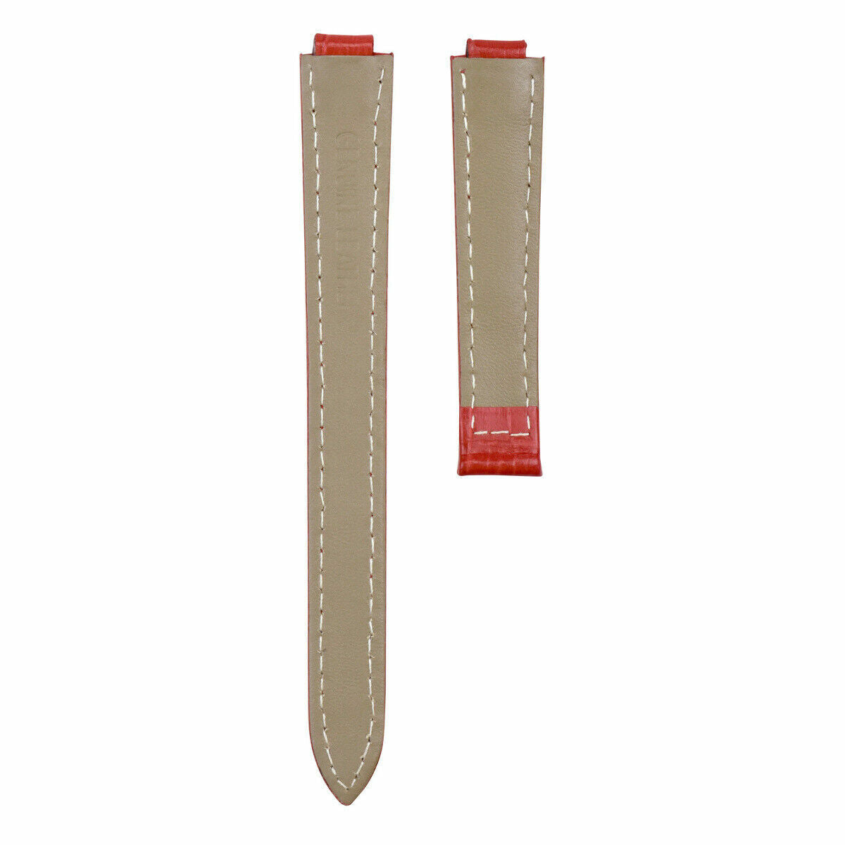 14MM NEW LEATHER WATCH BAND STRAP FOR CARTIER BALLON BLEU WATCH RED