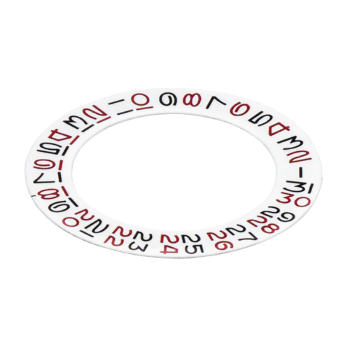DATE DISC ROULETTE OVERLAY 6 & 9 FOR ETA 2836 2824 DG MIYOTA ROLEX 3135 BLACK/RE