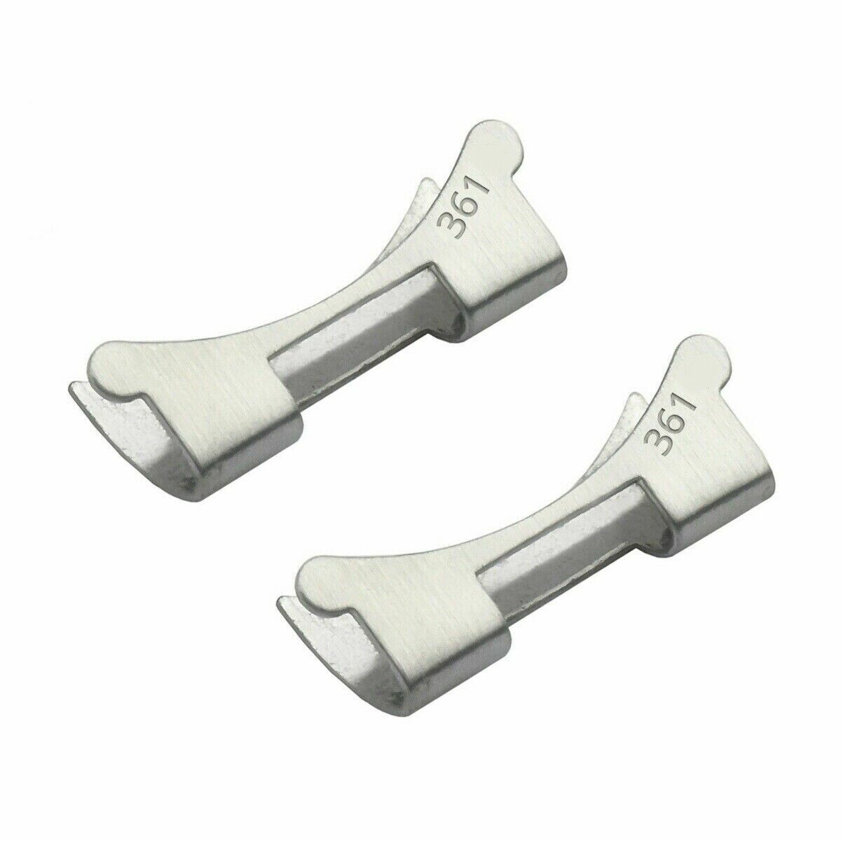 2 PC 361 END PIECE LINK FOR ROLEX OYSTER 19MM WATCH BAND STAINLESS STEEL