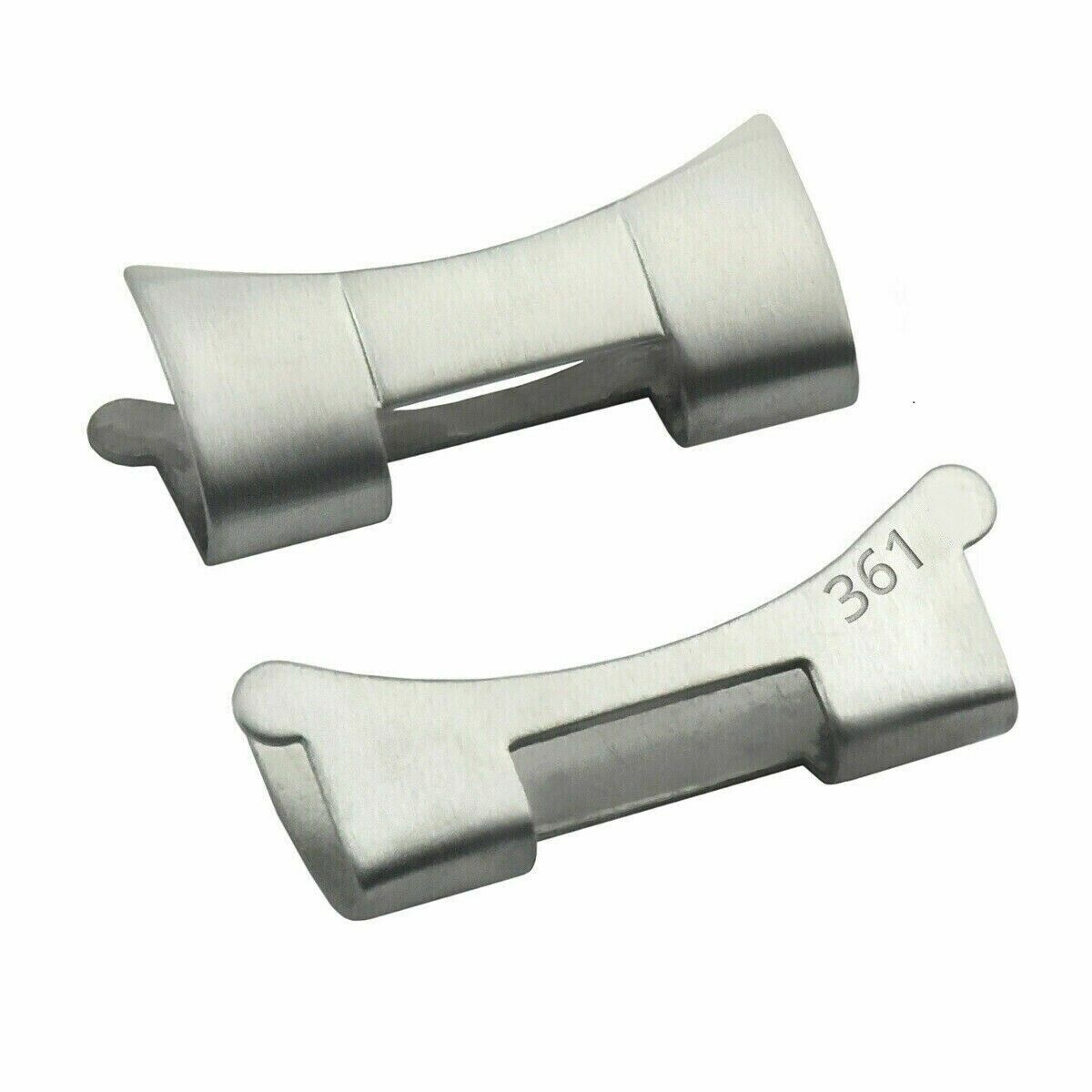 2 PC 361 END PIECE LINK FOR ROLEX OYSTER 19MM WATCH BAND STAINLESS STEEL