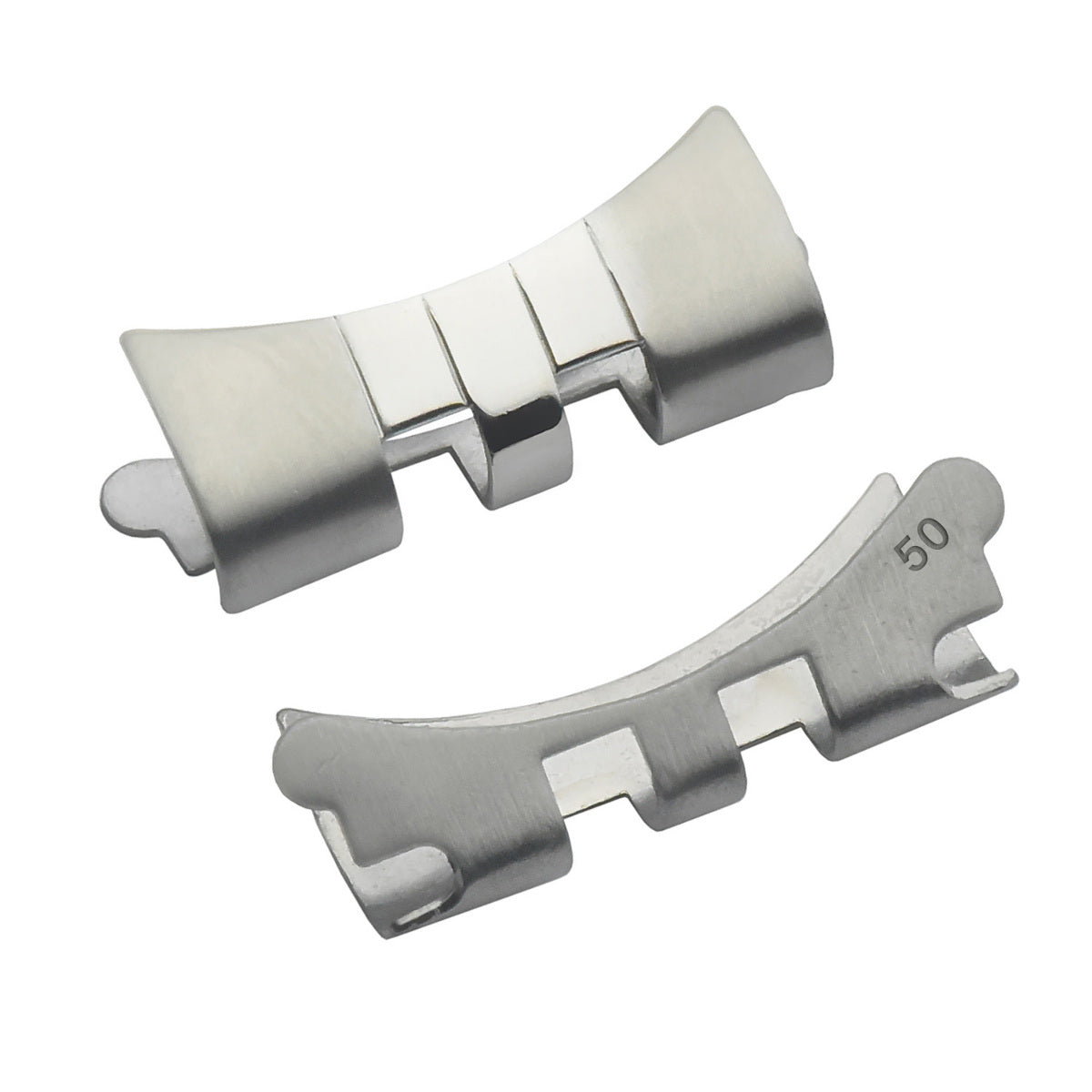 2 PC 50 END PIECE LINK FOR ROLEX JUBILEE 20MM WATCH BAND 6521H 1680 5513 S/STEEL