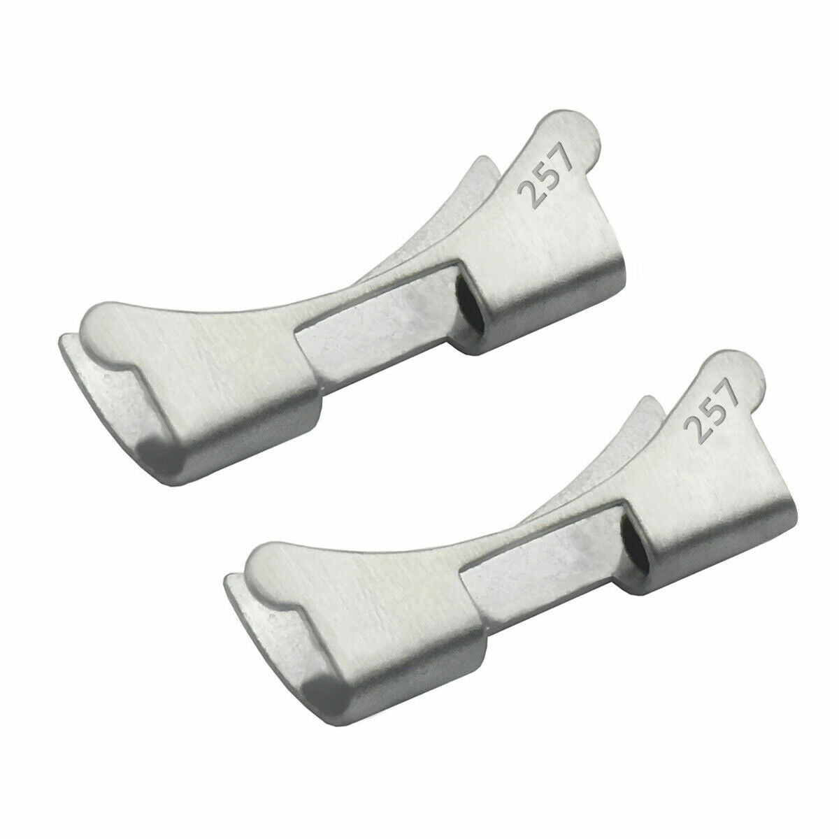 2 PC 257 END PIECE LINK FOR ROLEX 7835 78350 OYSTER 19MM BAND 6694 1500 5500