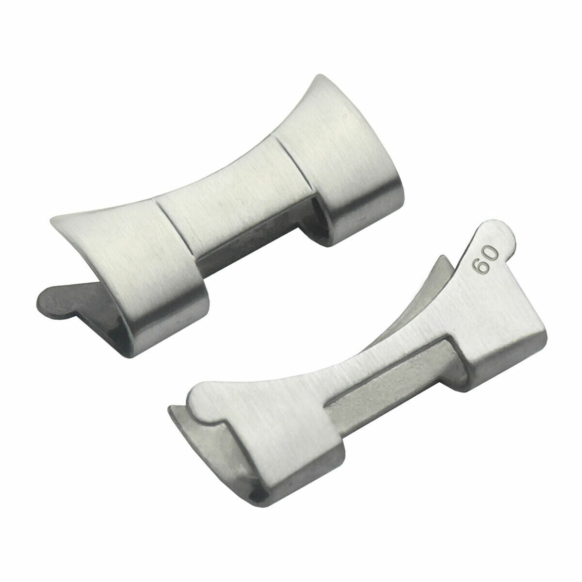 2 PC 60 END PIECE LINK FOR ROLEX OYSTER 19MM WATCH BAND STAINLESS STEEL