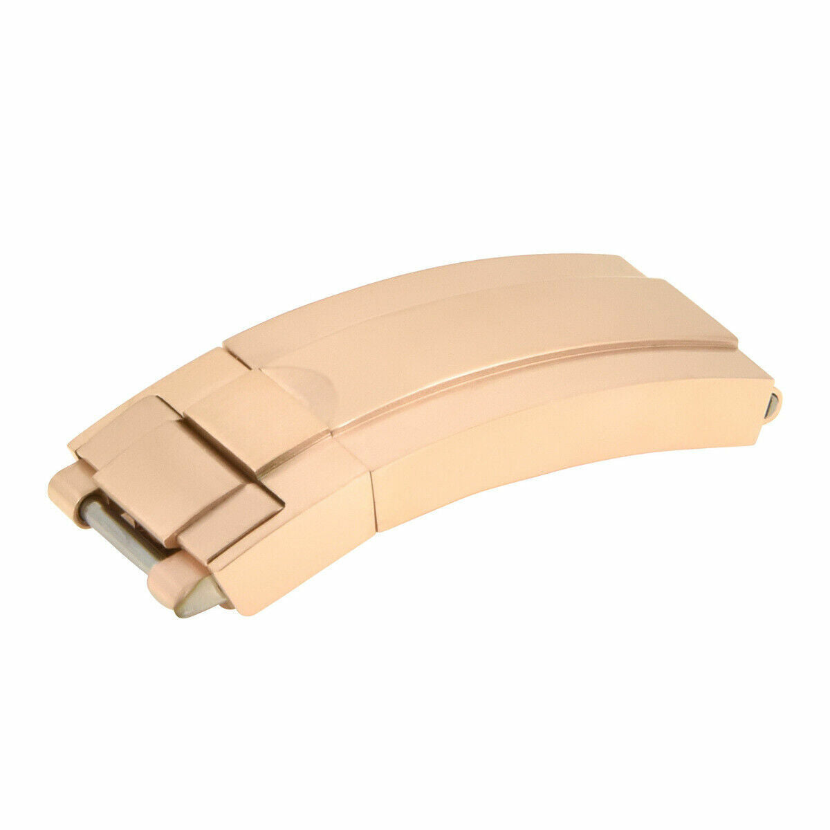 16MM BUCKLE CLASP FOR ROLEX DAYTONA ,DATEJUST, SURMBERINER,GMT,BAND GLIDE LOCK, Rose, front view