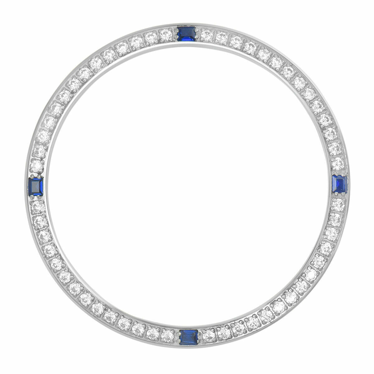 CREATED DIAMOND SAPPHIRE FOR 34MM ROLEX TUDOR 1002 1003 1012 6590 6605 6623 6694