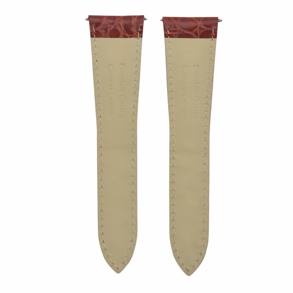 18MM LEATHER WATCHBAND STRAP FOR CARTIER SANTOS TANK RONDE SOLO BURGANDY BROWN