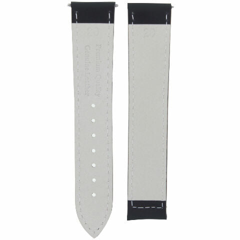 CLASSIC MENS SMOOTH LEATHER STRAP BAND FOR ORIS WATCHES CLASP - 19MM