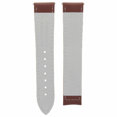 CLASSIC MENS SMOOTH LEATHER STRAP BAND FOR ORIS WATCHES CLASP - 20MM