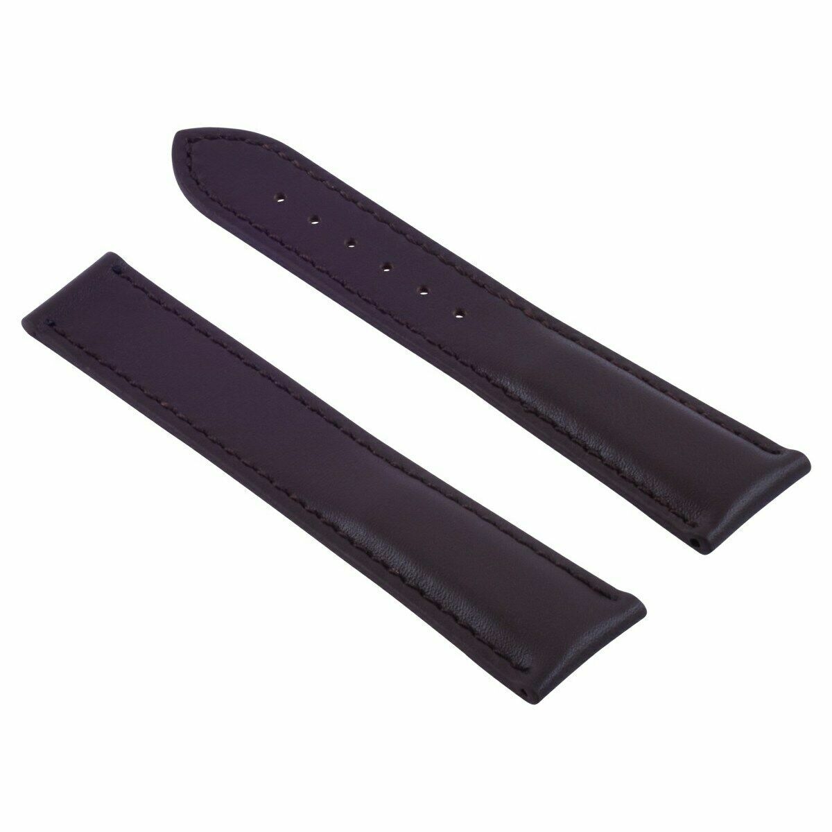 CLASSIC MENS SMOOTH LEATHER STRAP BAND FOR ORIS WATCHES CLASP - 22MM