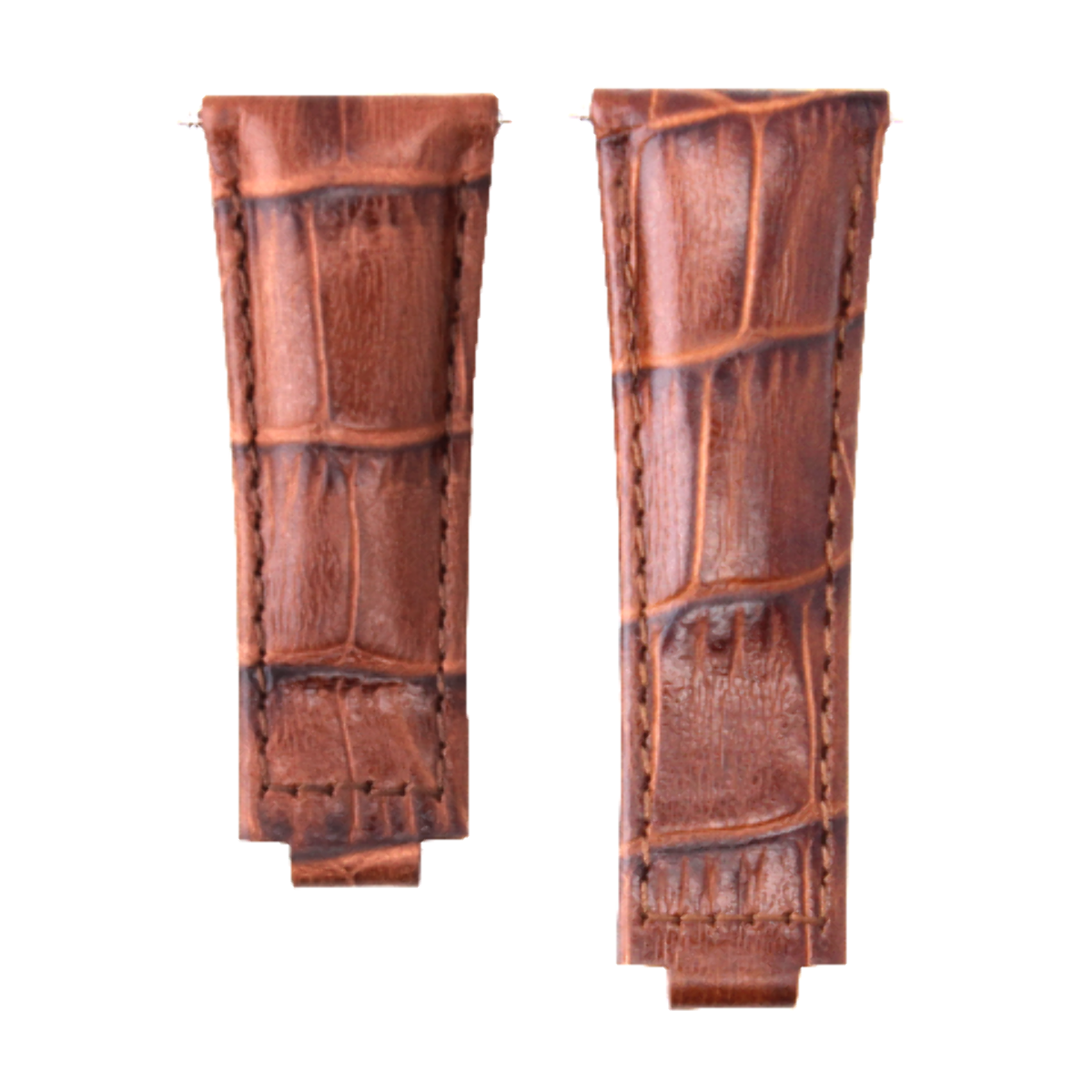 LEATHER WATCHBAND STRAP FOR ROLEX DAYTONA 16518 16519 116520 116523 MEDIUM BROWN