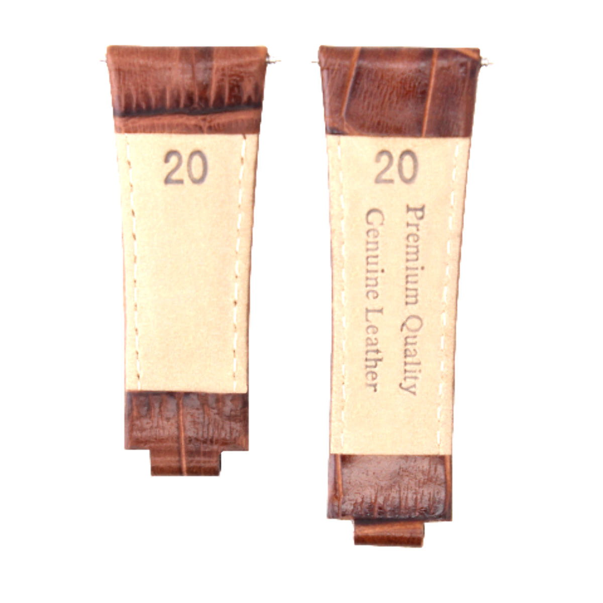 LEATHER WATCHBAND STRAP FOR ROLEX DAYTONA 16518 16519 116520 116523 MEDIUM BROWN