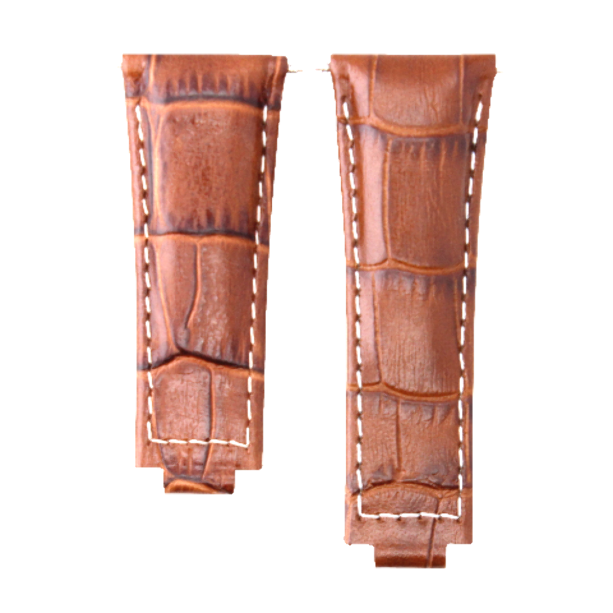LEATHER WATCHBAND STRAP FOR ROLEX DAYTONA 16518 16519 116520 116523 MED BROWN WS