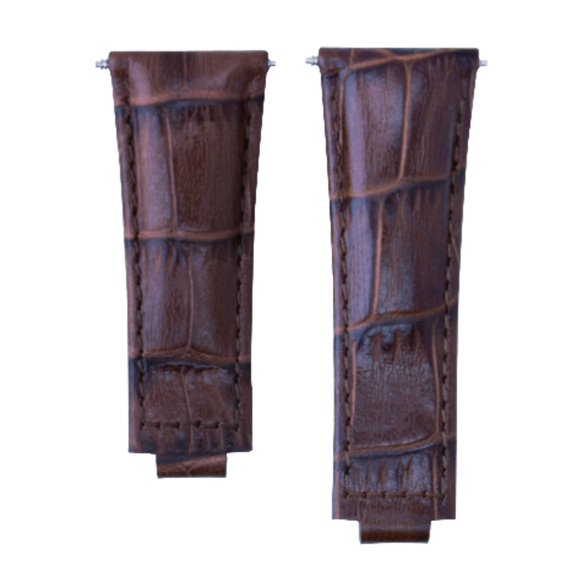 LEATHER WATCHBAND STRAP FOR ROLEX DAYTONA 16518 16519 116520 116523 MEDIUM BROWN