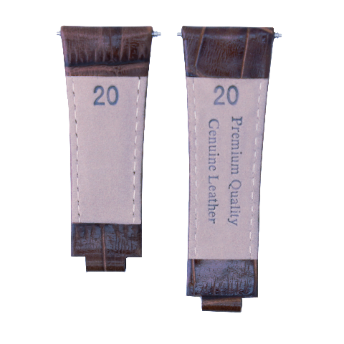 LEATHER WATCHBAND STRAP FOR ROLEX DAYTONA 16518 16519 116520 116523 MEDIUM BROWN