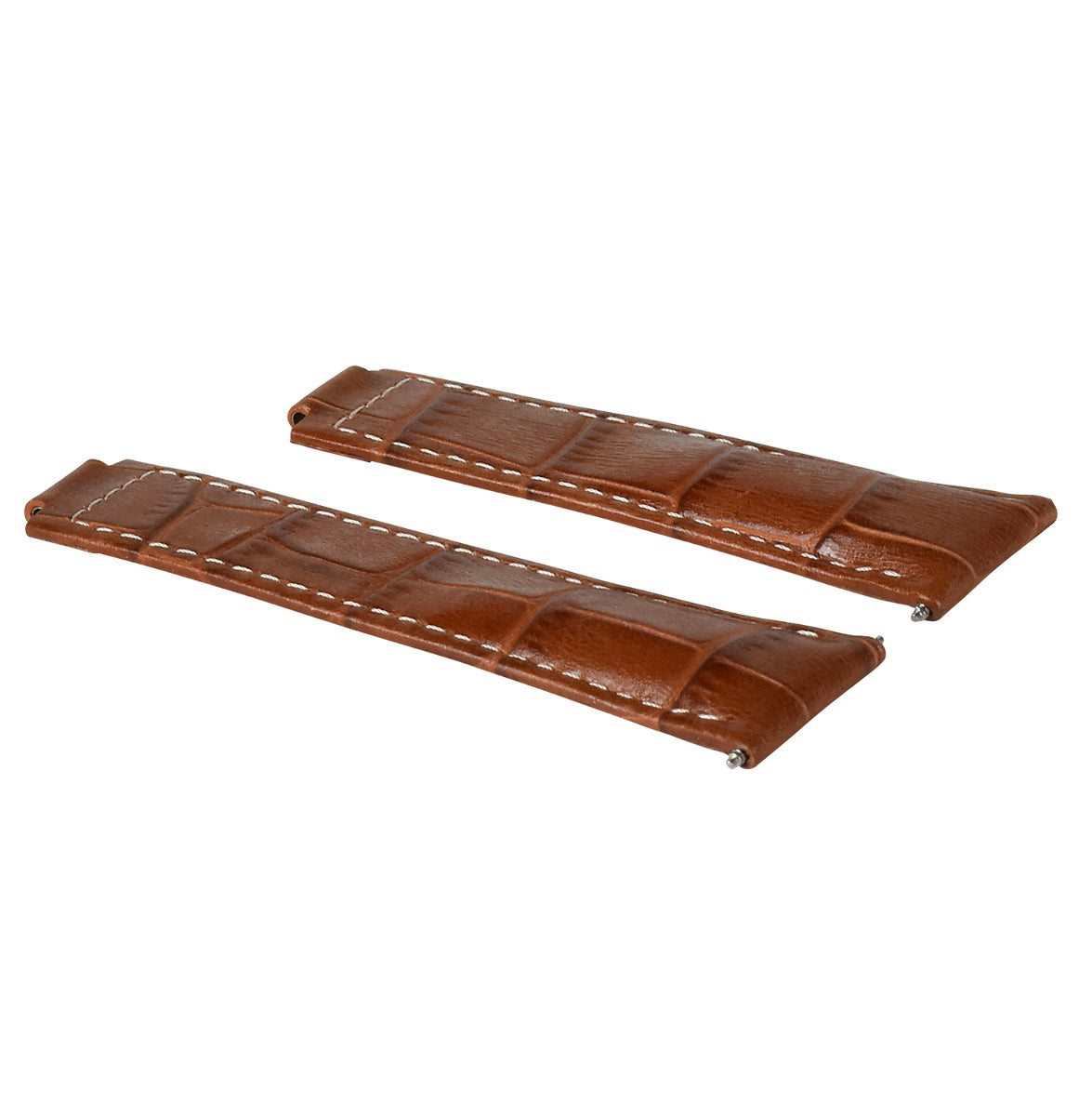 LEATHER WATCHBAND STRAP FOR ROLEX DAYTONA 16518 16519 116520 116523 LONG BROWN WS