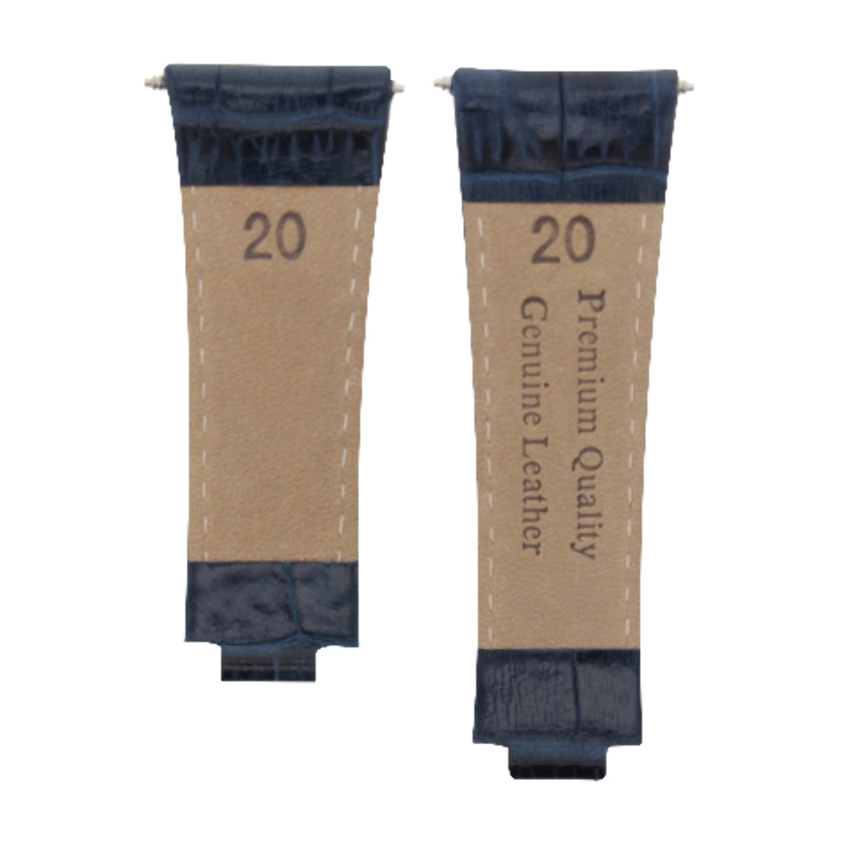 LEATHER WATCHBAND STRAP FOR ROLEX DAYTONA 16518 16519 116520 116523 LONG BLUE WS
