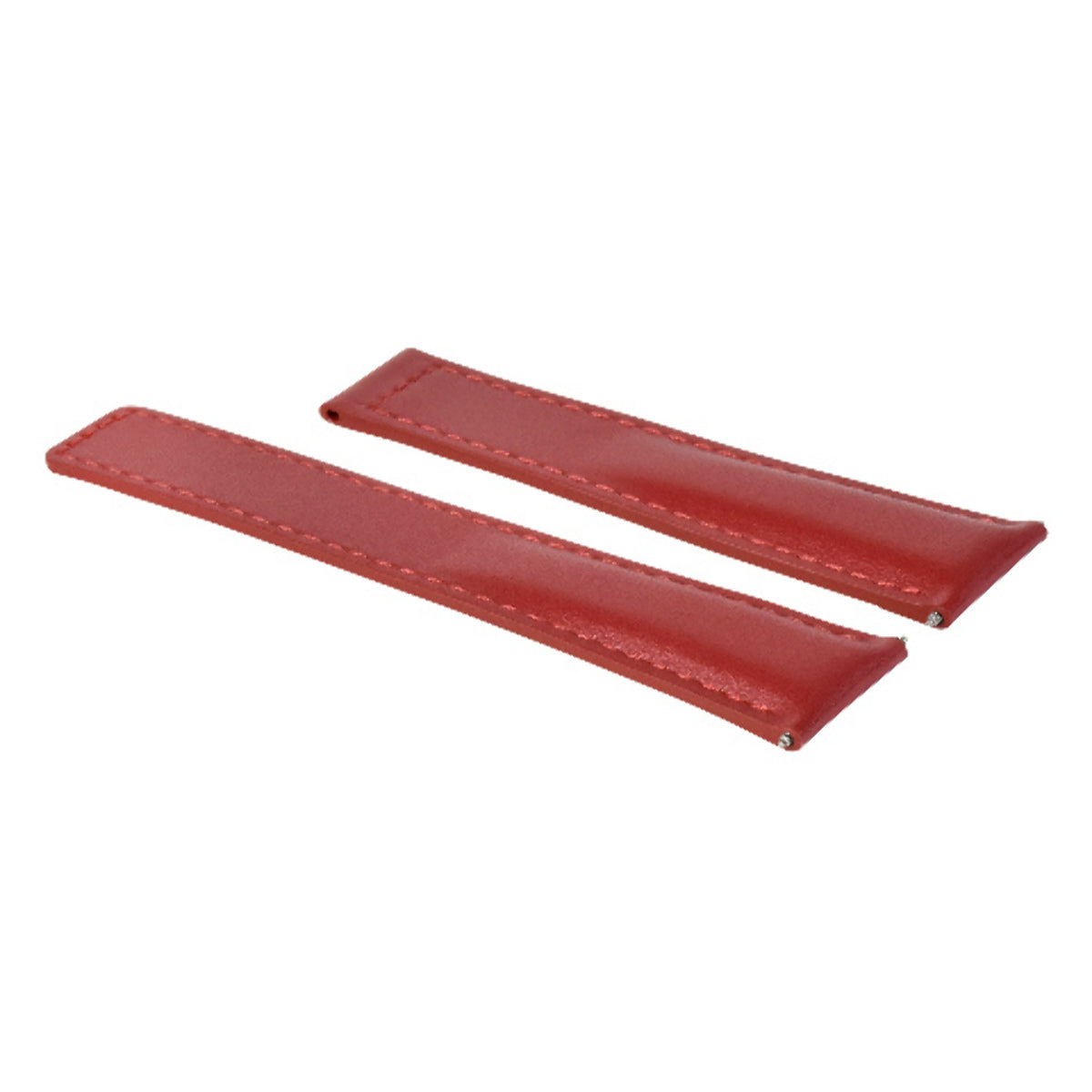 22MM LEATHER BAND STRAP SMOOTH FOR TAG HEUER CARRERA MONACO CV2110, CV2111 RED
