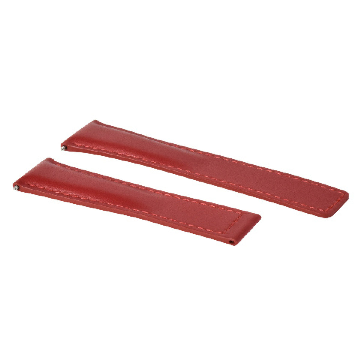 22MM LEATHER BAND STRAP SMOOTH FOR TAG HEUER CARRERA MONACO CV2110, CV2111 RED