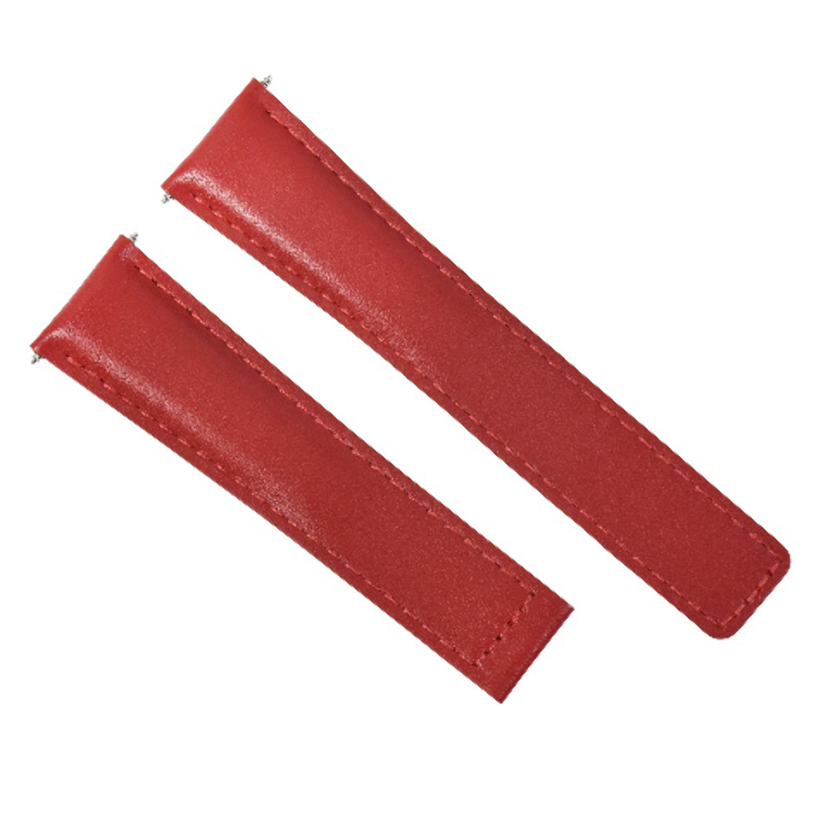 22MM LEATHER BAND STRAP SMOOTH FOR TAG HEUER CARRERA MONACO CV2110, CV2111 RED