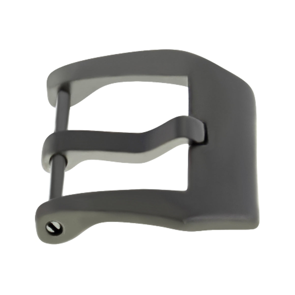 24MM RUBBER WATCH BAND STRAP FOR BELL & ROSS BR-01-BR-03 PVD BLACK BUCKLE SCREW