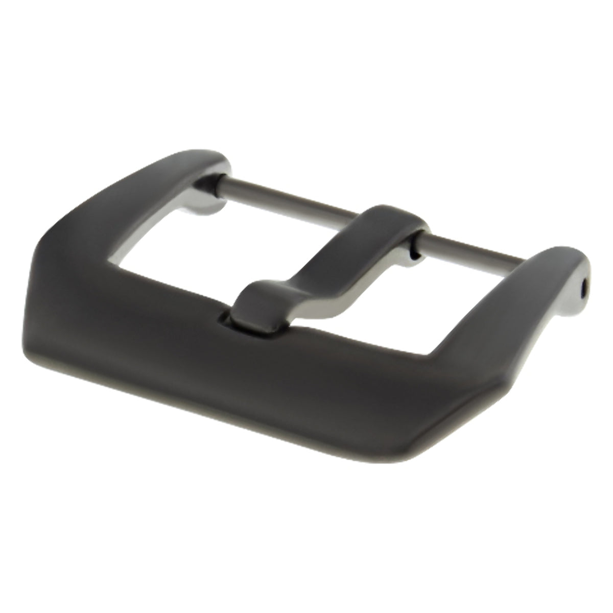 24MM RUBBER WATCH BAND STRAP FOR BELL & ROSS BR-01-BR-03 PVD BLACK BUCKLE SCREW