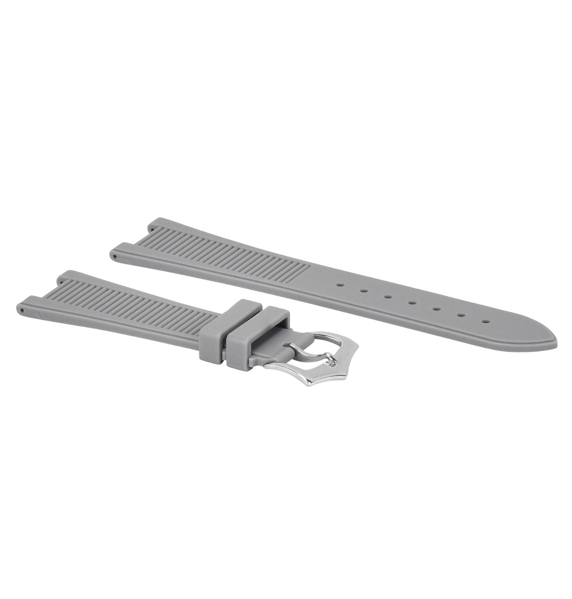 25 x 18 RUBBER WATCH STRAP BAND FOR PATEK PHILLIPE NAUTILUS 5712G/R/A,5980R GRAY