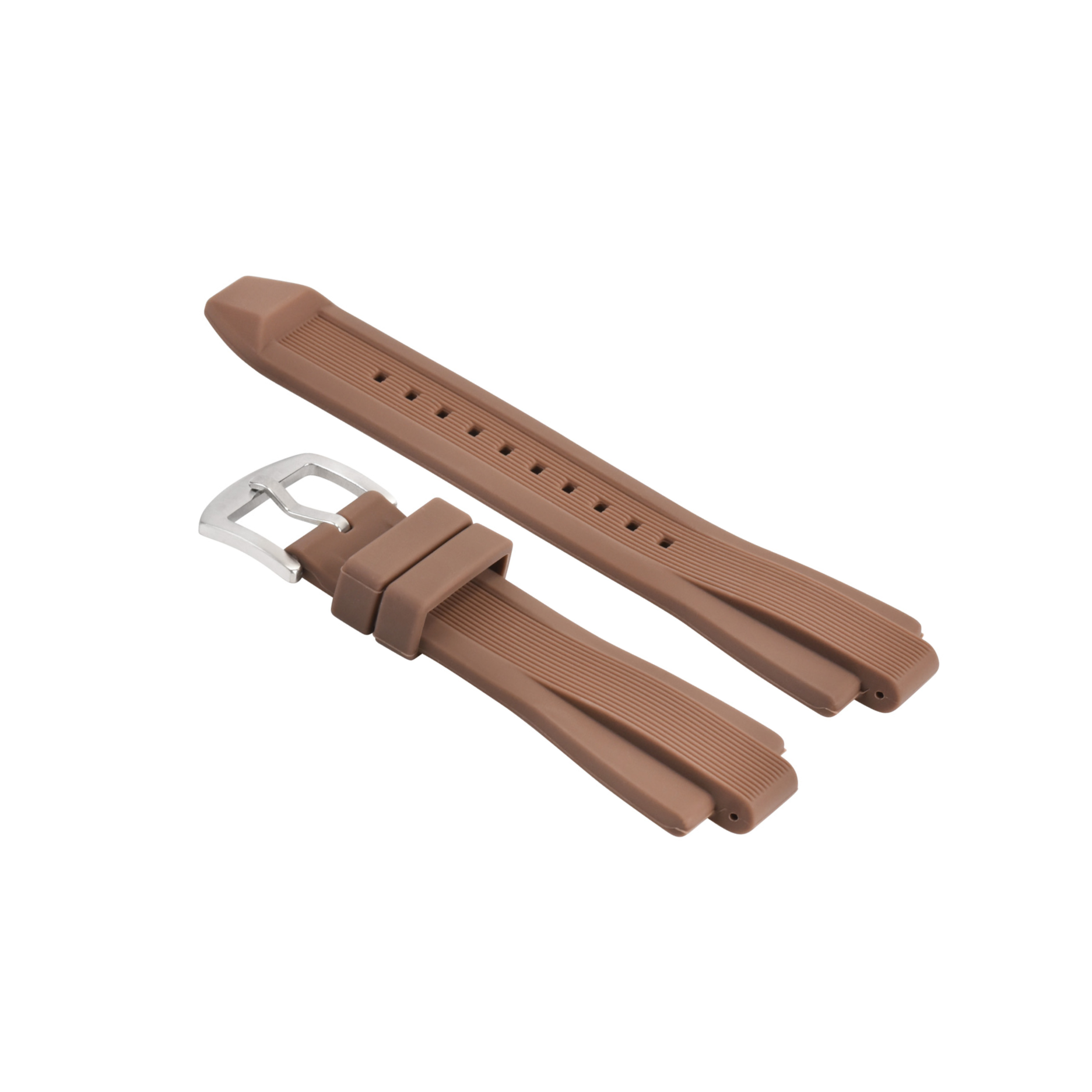 RUBBER WATCHBAND STRAP FOR MICHAEL KOR MK9016 MK8295 MK8511 MK8296 MK8325 BROWN