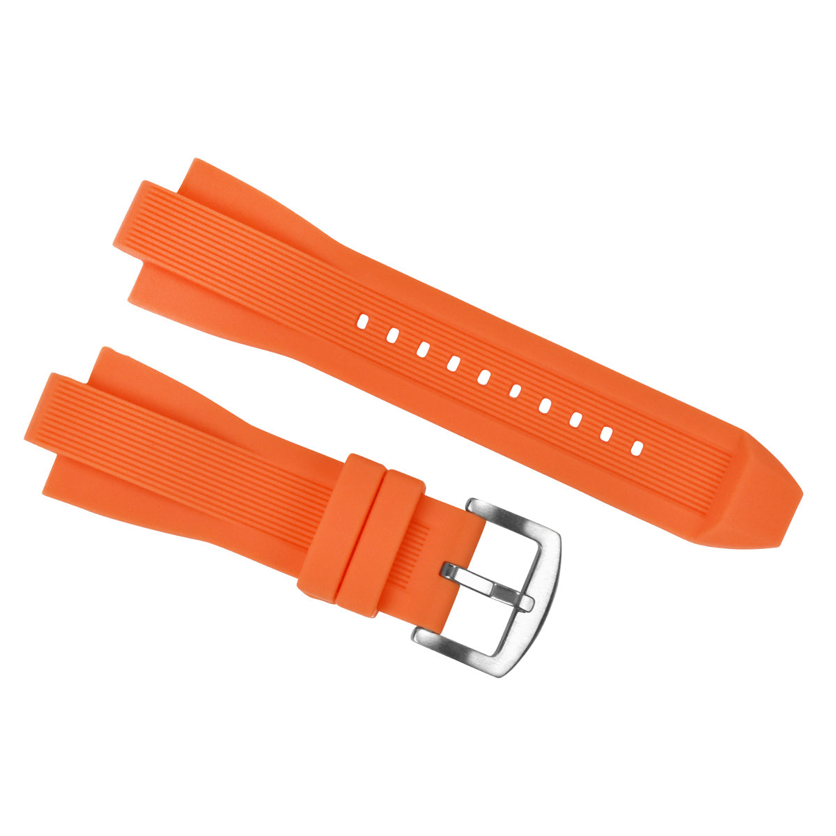 RUBBER WATCH STRAP BAND FIT MICHAEL KORS MK9016 MK8295 MK8511 MK8296 MK8325 ORANGE