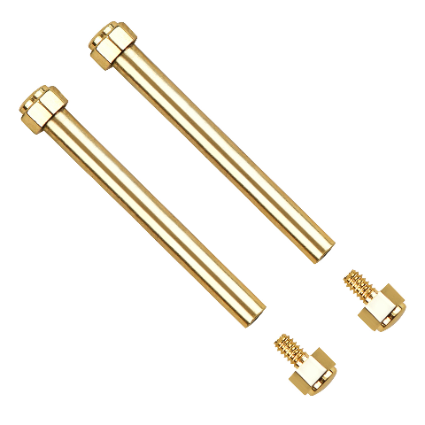 19MM GOLD STRAP SCREW & TUBE PINS FOR MICHAEL KORS MK5128 MK5896 MK5353 MK5354