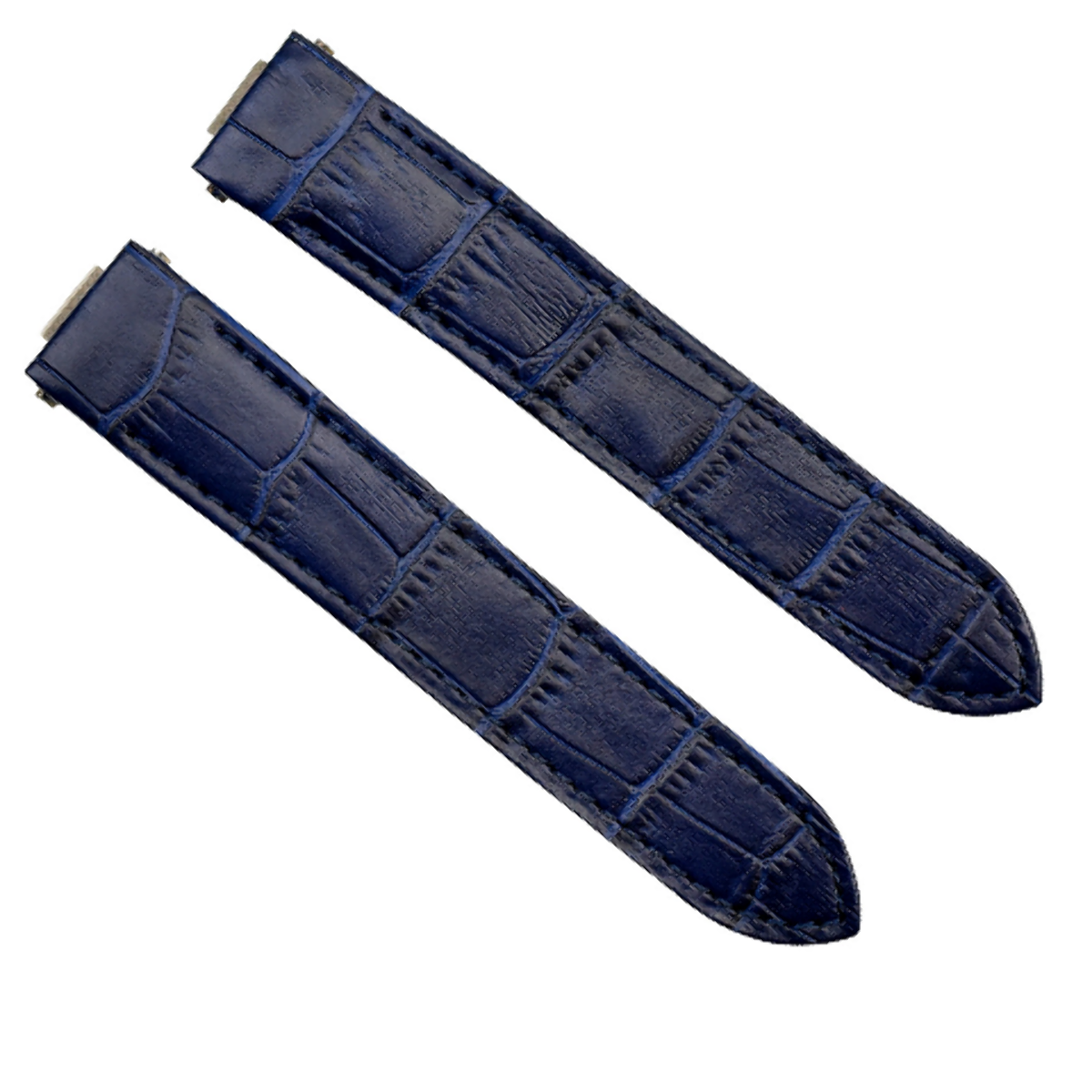 19-20MM ITALIAN LEATHER WATCH BAND STRAP FOR CARTIER ROADSTER QUICK RELEASE, Blue