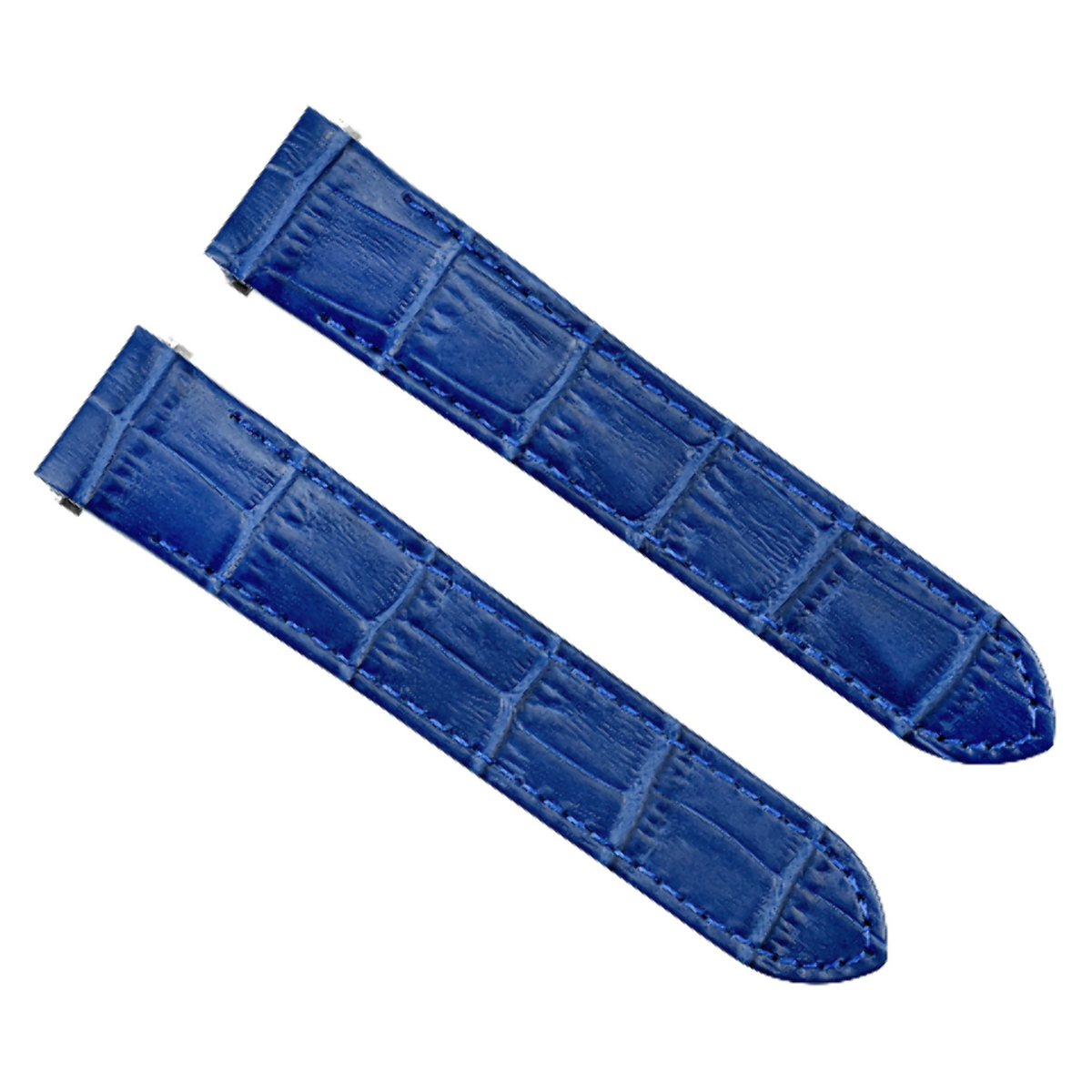 20MM LEATHER WATCH STRAP BAND FOR CARTIER ROADSTER W62032X6 2722 QUICK REL BLUE