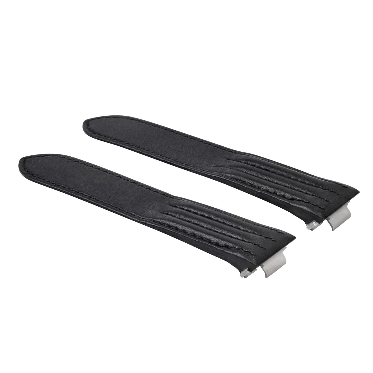 19MM LEATHER STRAP BAND FOR CARTIER ROADSTER 2510 2524 3312 QUICK RELEASE BLACK