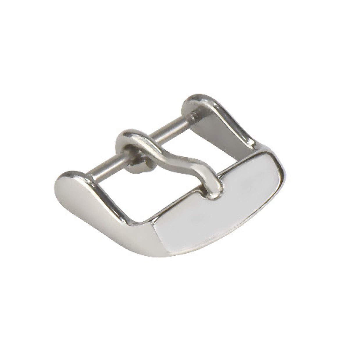 26MM WATCH BUCKLE CLASP PIN STYLE LEATHER RUBBER WATCH BAND STRAP SHINY HEAVY