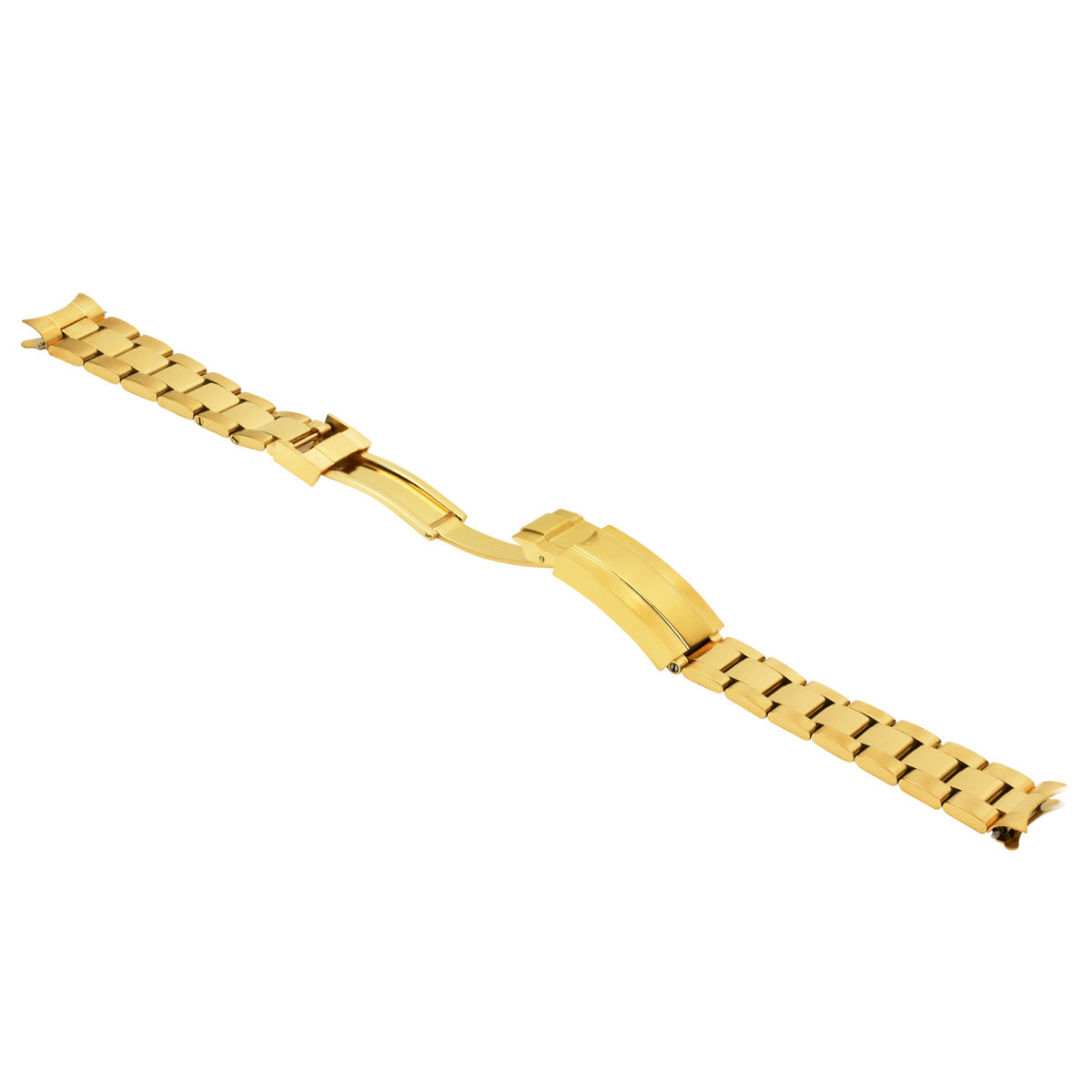 20MM OYSTER WATCH BAND FOR ROLEX DAYTONA SUBMARINER GMT PRESIDENT GLIDE LOCK GOLD