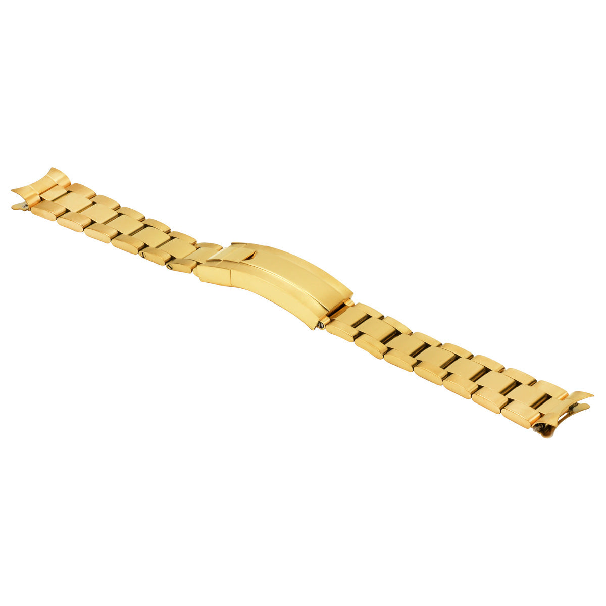 20MM OYSTER WATCH BAND FOR ROLEX DAYTONA SUBMARINER GMT PRESIDENT GLIDE LOCK GOLD