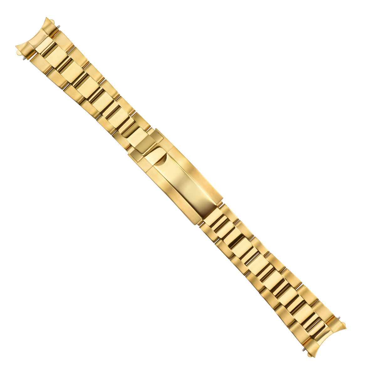 20MM OYSTER WATCH BAND FOR ROLEX DAYTONA SUBMARINER GMT PRESIDENT GLIDE LOCK GOLD