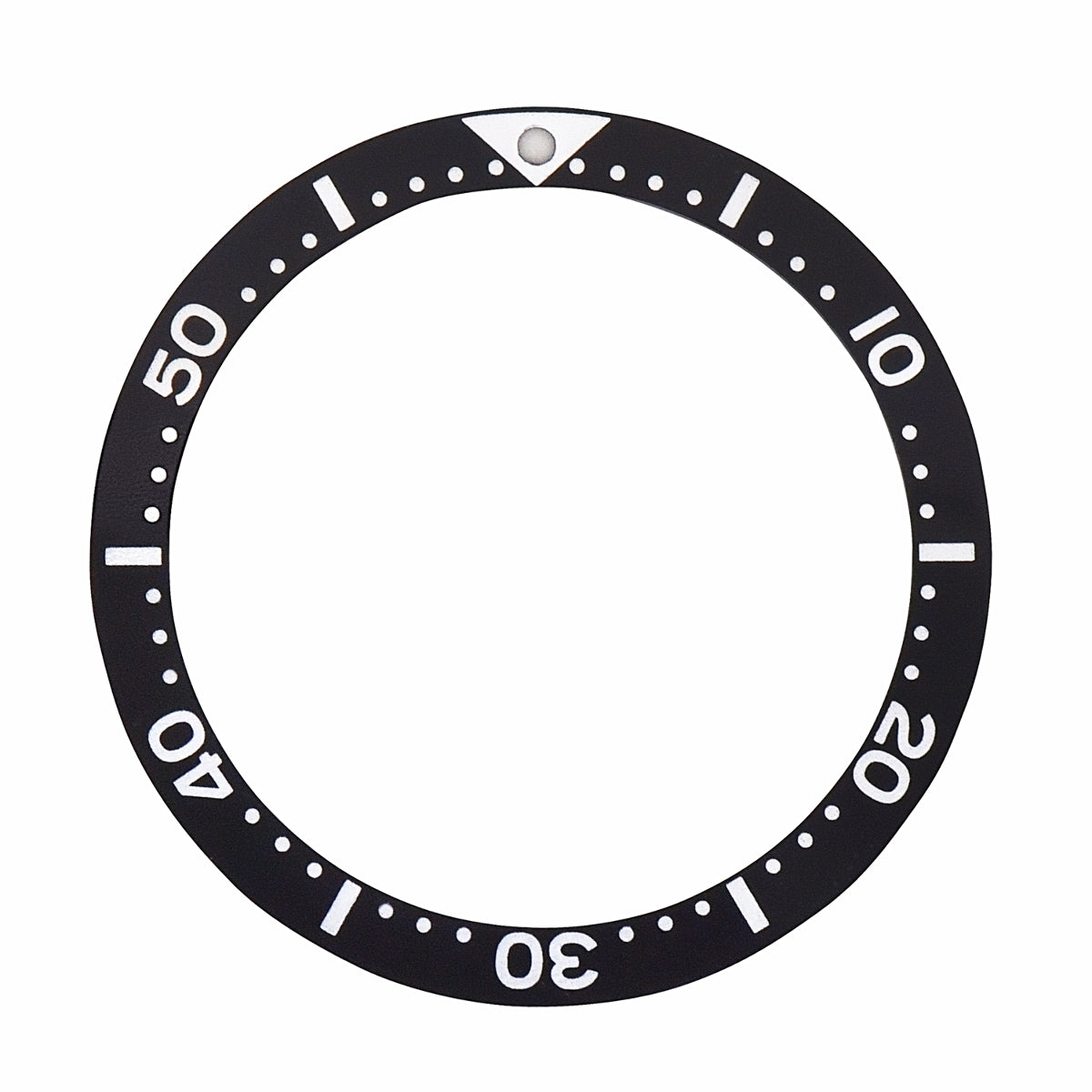 WATCH BEZEL INSERT FOR 41MM SEIKO DIVER 6105 - 8000 WATCH 37MM X 31.5MM BLACK