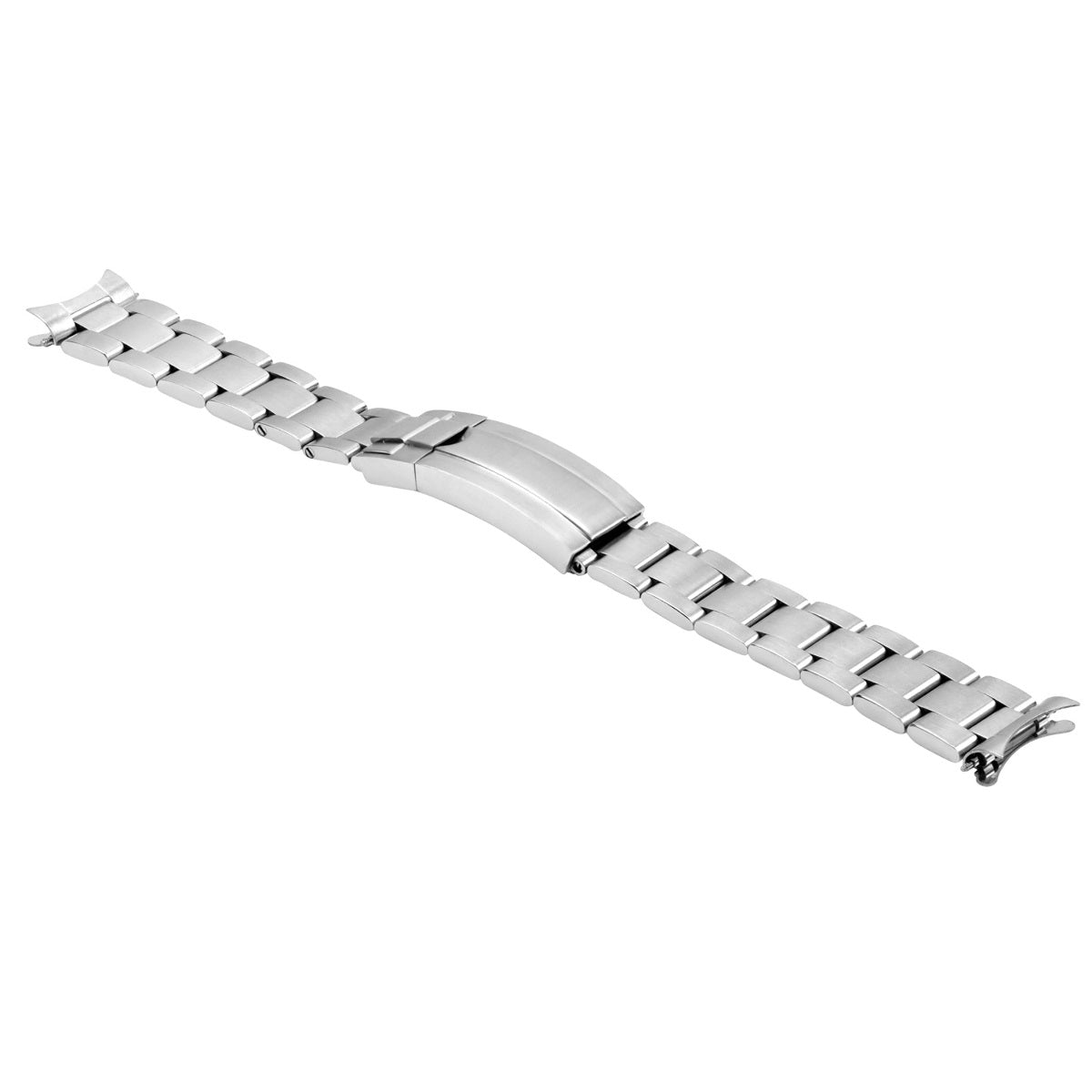 19MM OYSTER WATCH BAND FOR 34MM ROLEX FOR DATE, AIRKING GLIDE LOCK OPENEND SATIN