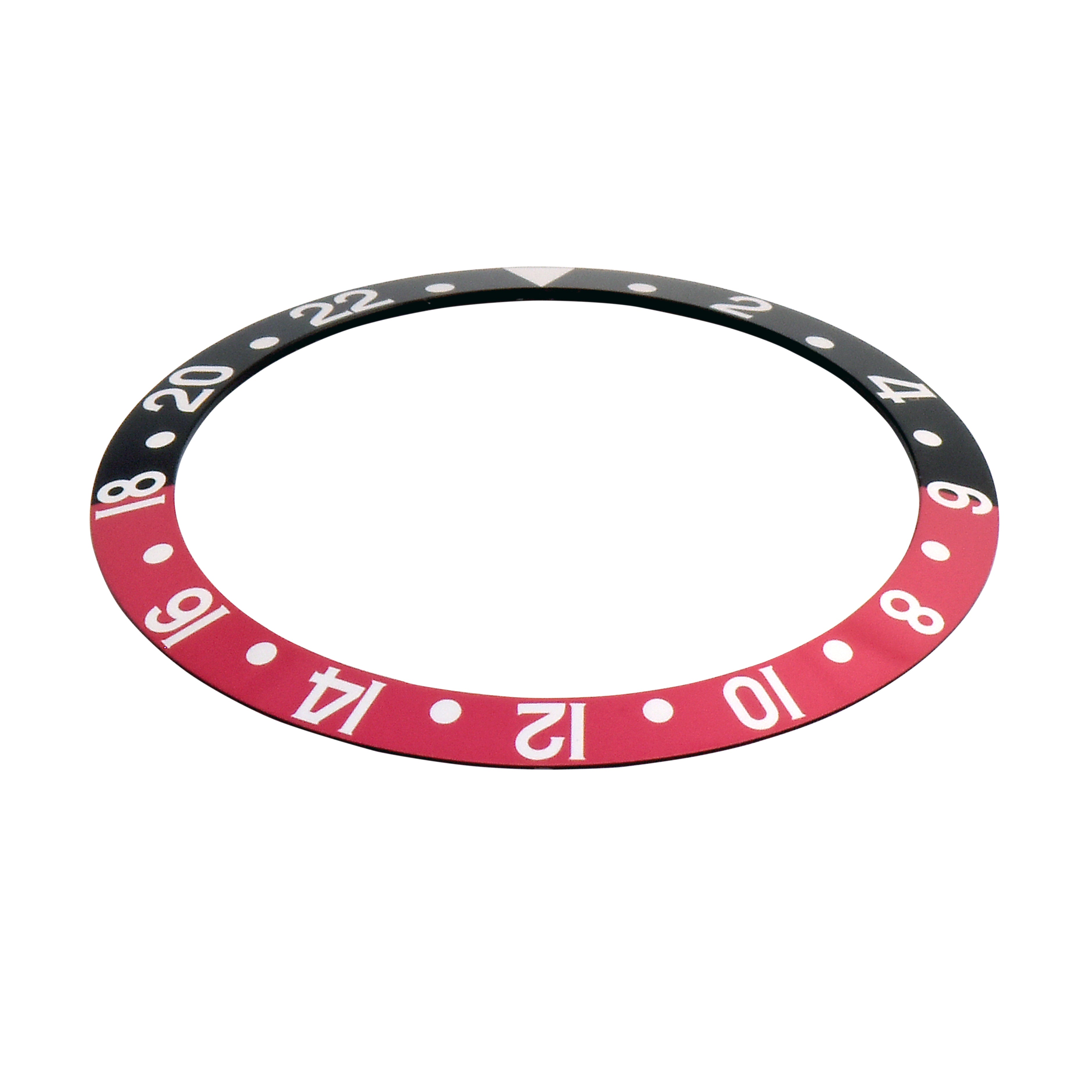 BEZEL INSERT FOR ROLEX GMT WATCH 16700 16710 16713 16718 16760 BLACK/RED FADED