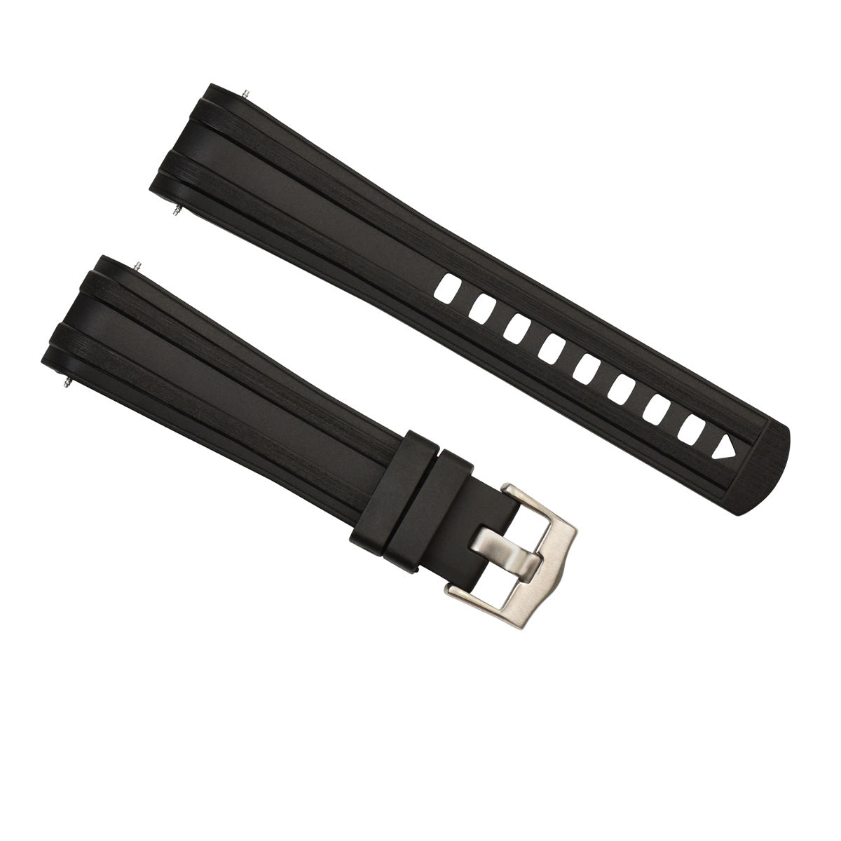 20MM SILICONE RUBBER STRAP FOR OMEGA SEAMASTER 42MM 300 CVZ015753 94521883 BLACK