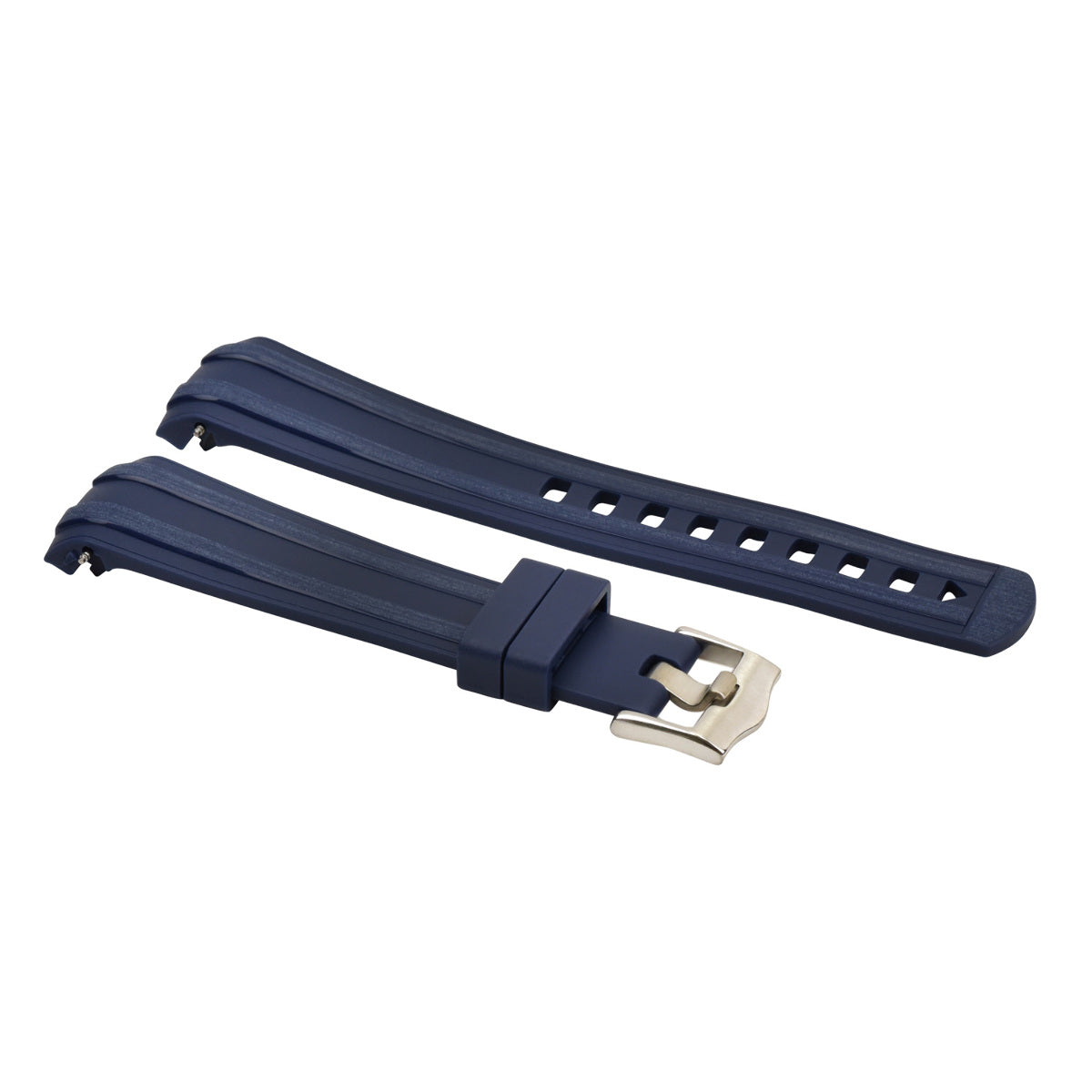 22MM SILICONE RUBBER STRAP FOR OMEGA SEAMASTER 300 BLUE COLOR TOP QUALITY