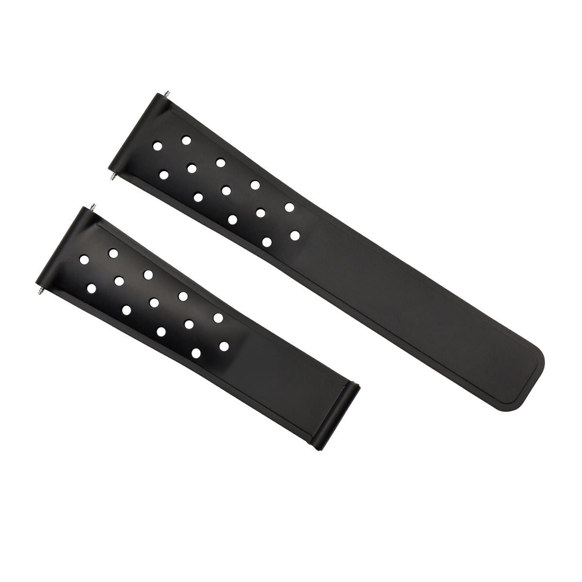 22MM SILICONE RUBBER WATCH BAND STRAP FOR TAG HEUER CARRERA MONACO AQUAREACER TQ, Black, view 2