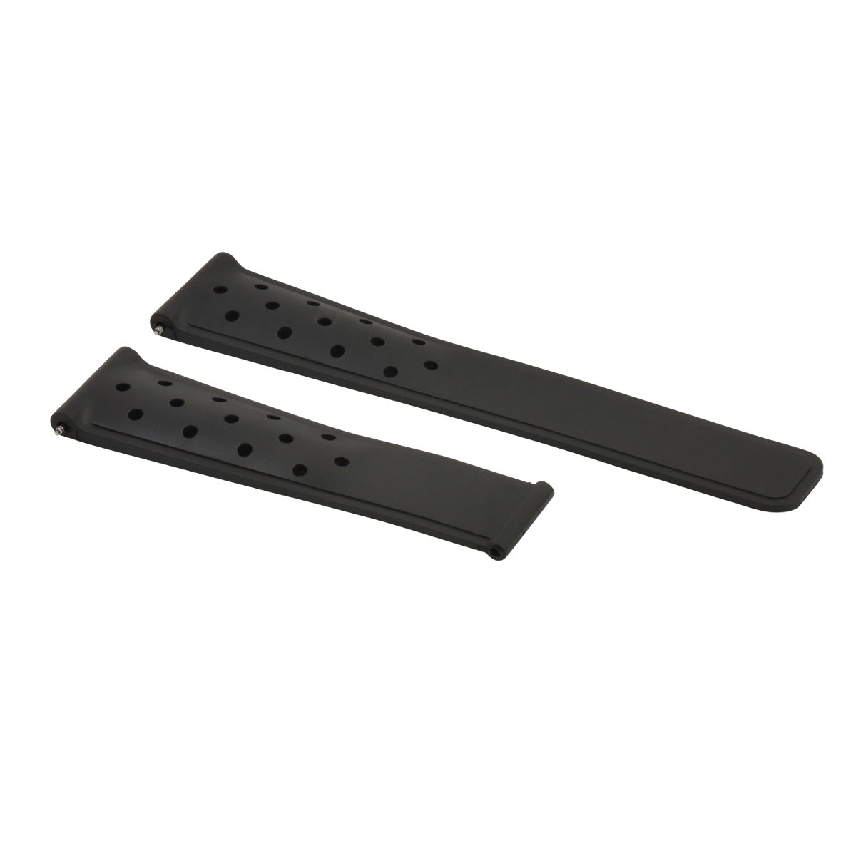 22MM SILICONE RUBBER BAND STRAP FOR TAG HEUER MONACO CARRERA AQUARACER PERFORATED