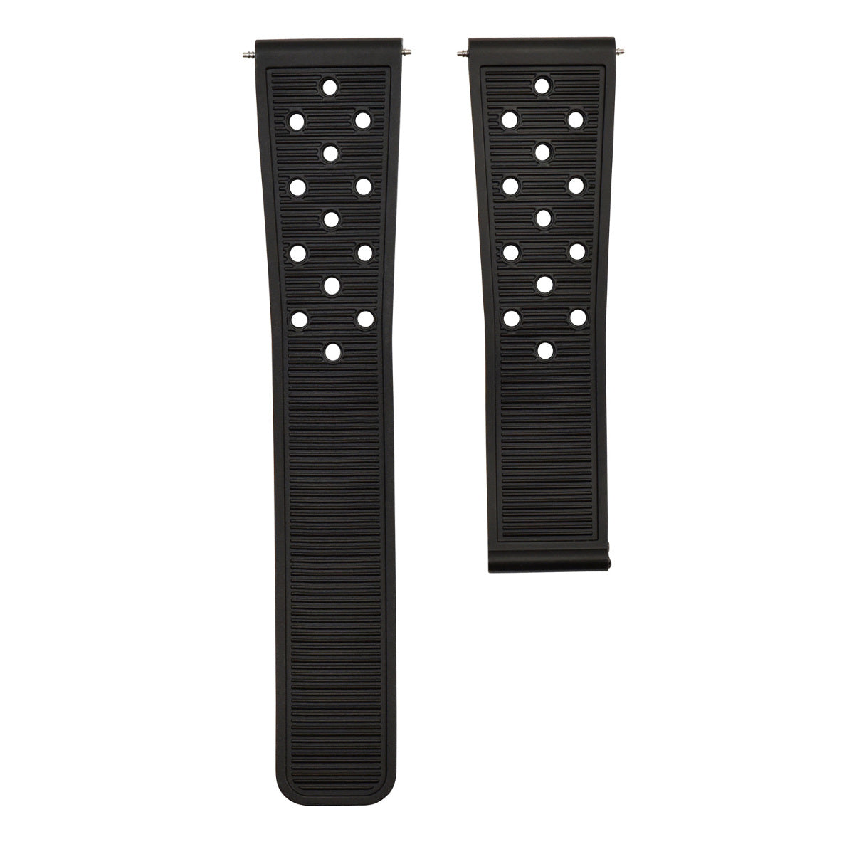 22MM SILICONE RUBBER BAND STRAP FOR TAG HEUER MONACO CARRERA AQUARACER PERFORATED
