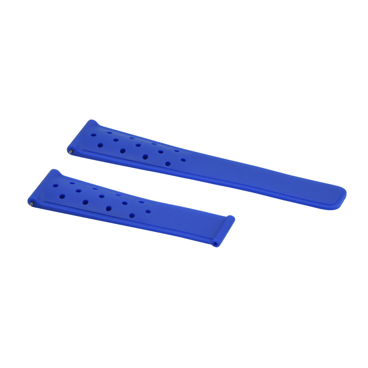 22MM RUBBER BAND STRAP FOR TAG HEUER CARRERA MONACO AQUARACER F1 PERFORATED BLUE