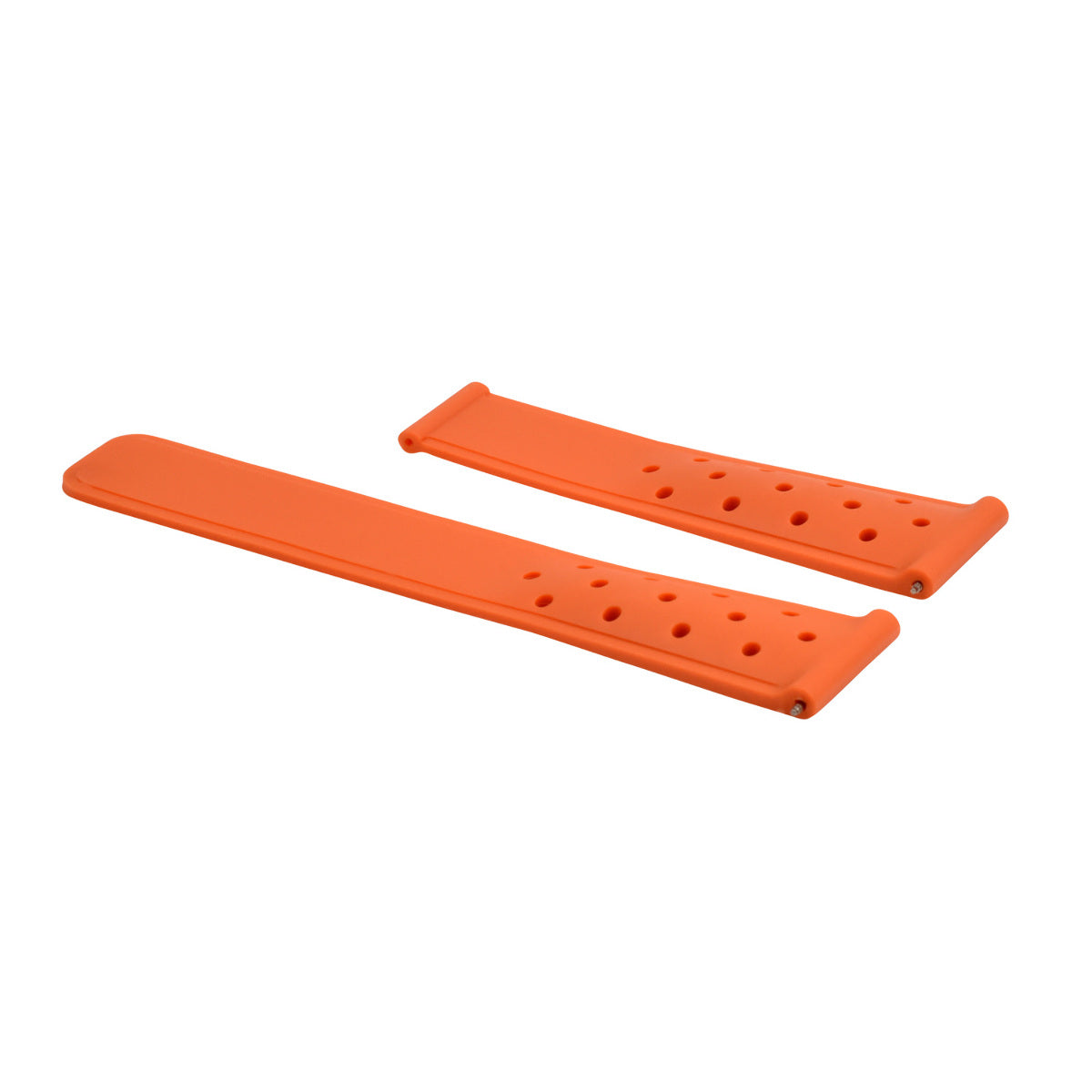 22MM RUBBER BAND STRAP FOR TAG HEUER CARRERA AQUARACER MONACO F1 PERFORAT ORANGE