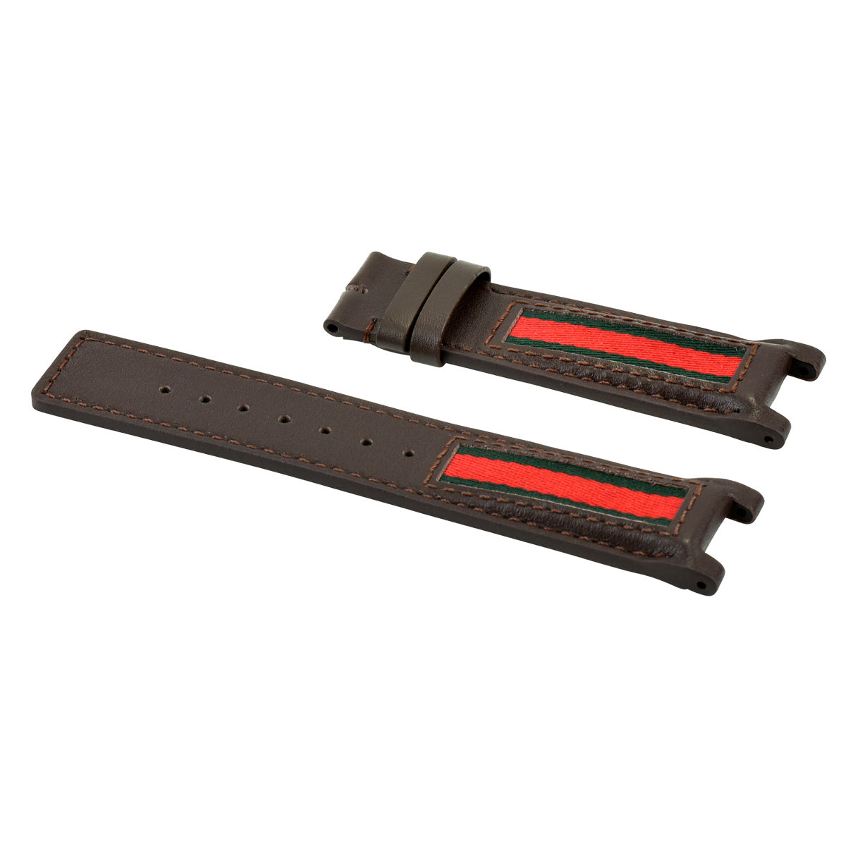 20MM REPLACMENT LEATHER WATCH STRAP BAND FOR GUCCI YA13309 WATCH BROWN TOP QLTY