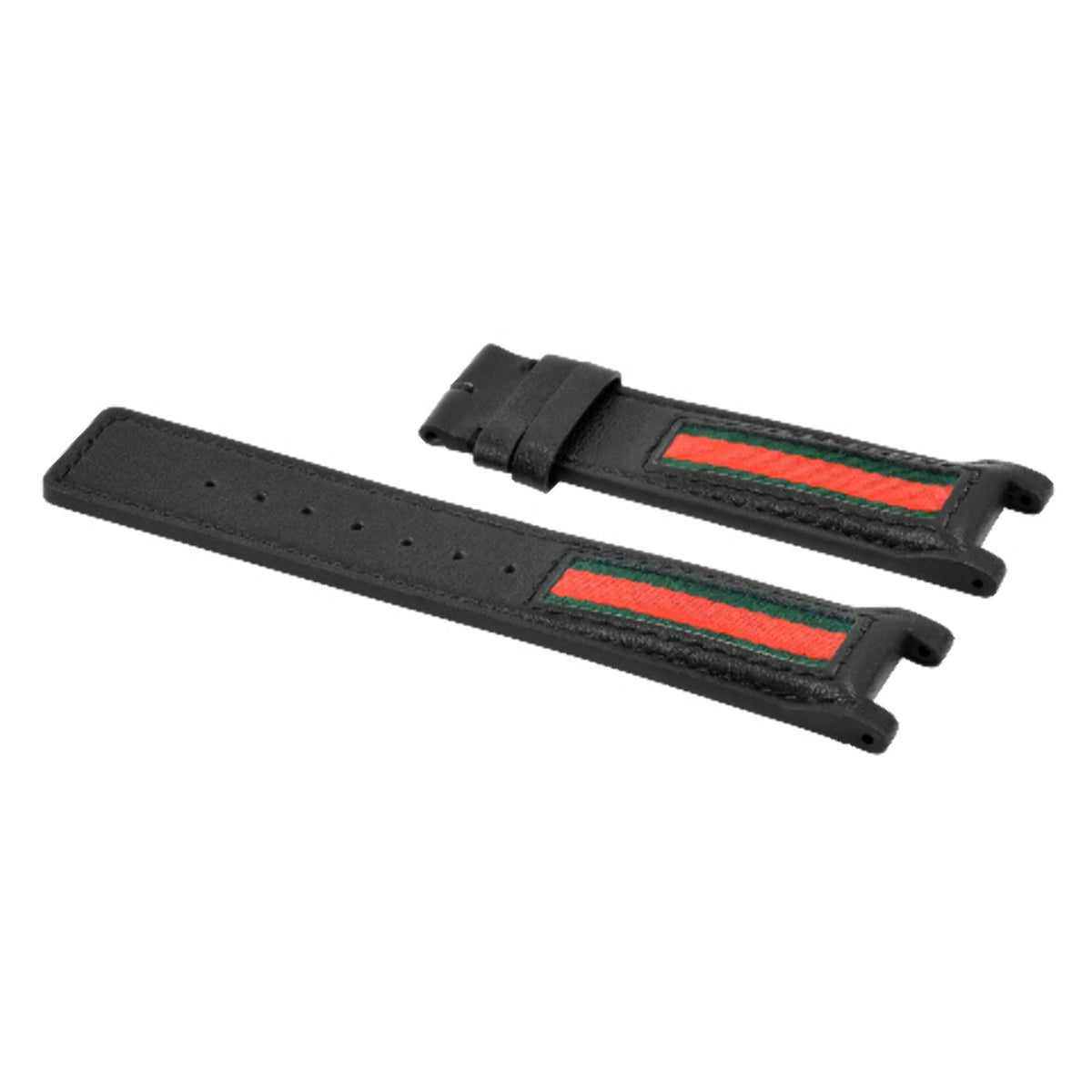 22MM REPLACMENT LEATHER WATCH STRAP BAND FOR GUCCI YA13309 WATCH BLACK