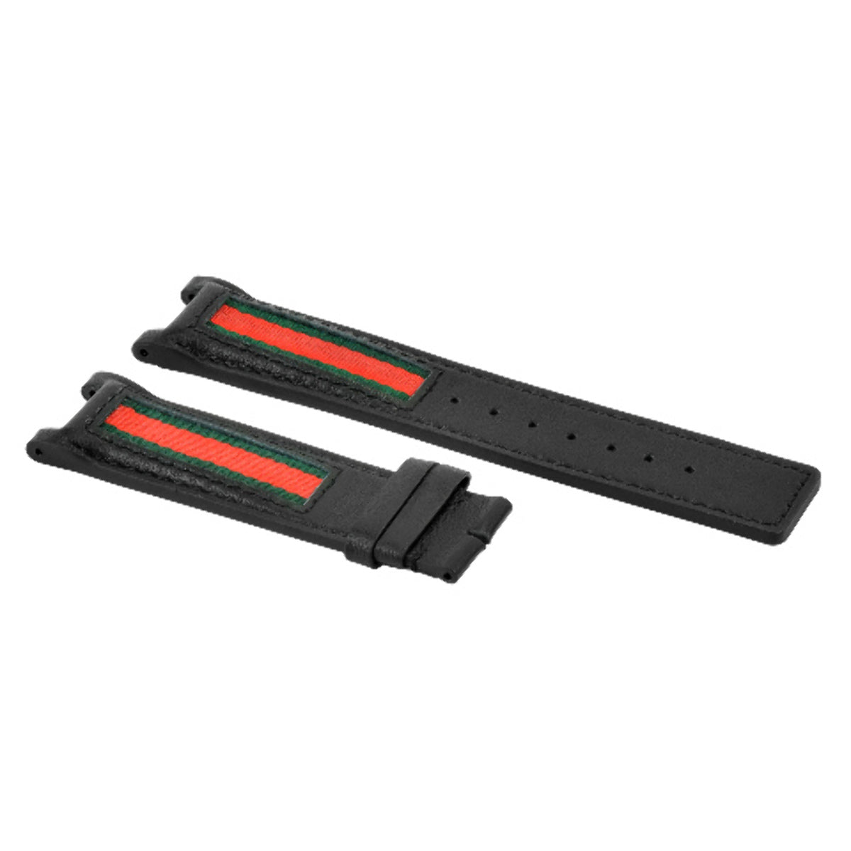 22MM REPLACMENT LEATHER WATCH STRAP BAND FOR GUCCI YA13309 WATCH BLACK